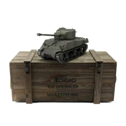 Torro M4A3 Sherman 1:16 76mm camouflage IR fumée - Torro