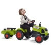 Tracteur à pédales Claas avec remorque et capot ouvrant - Falk / Falquet