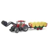 Tracteur Case IH Optum 300CVX avec remorque de transport ball - Bruder