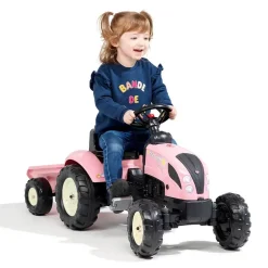 Tracteur Country Star avec remorque - Rose - Falk / Falquet