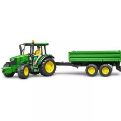 Tracteur John Deere 5115M avec remorque - Bruder