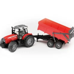 Tracteur Massey Ferguson 7480 avec remorque à benne basculante - Bruder
