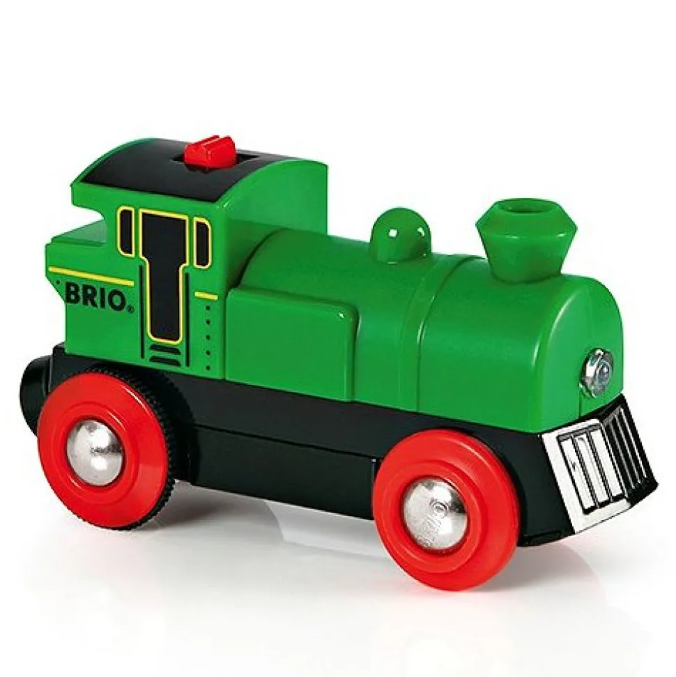 Train Brio : Locomotive à pile bi direction verte - Brio