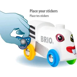 Train Brio : Locomotive en bois à décorer - Brio