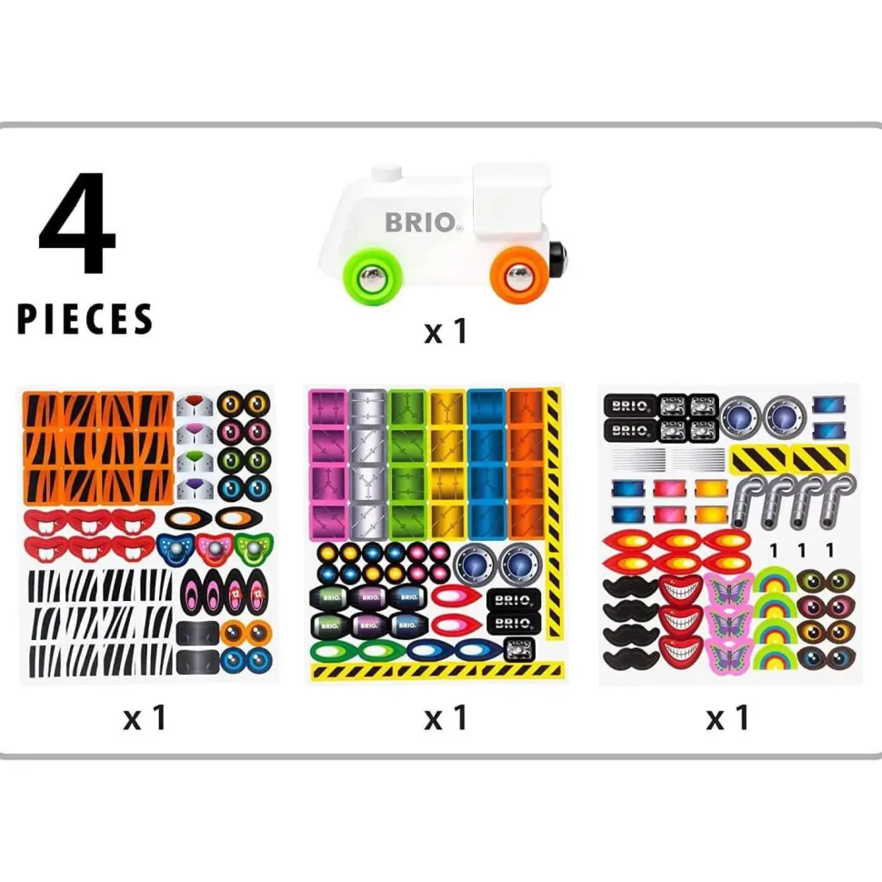 Train Brio : Locomotive en bois à décorer - Brio