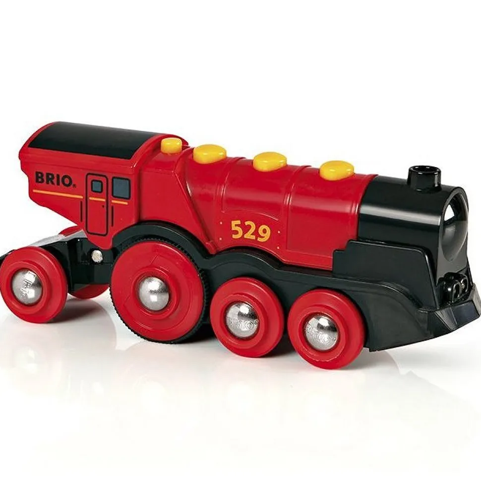 Train Brio : Locomotive rouge puissante à piles - Brio