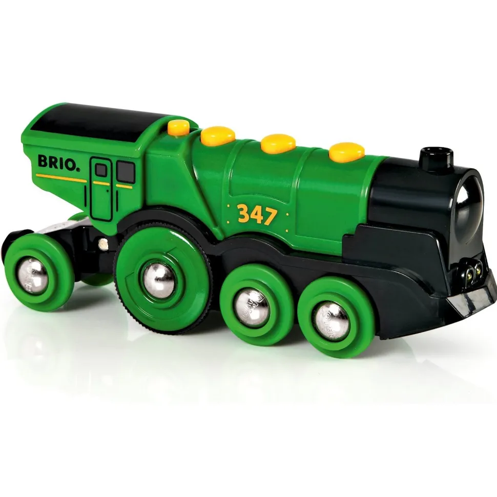Train Brio : Locomotive verte puissante à piles - Brio