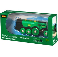 Train Brio : Locomotive verte puissante à piles - Brio