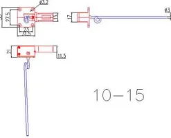 Train rentrant électrique Taille 10-15 - 2 jambes - Eflite - E-flite