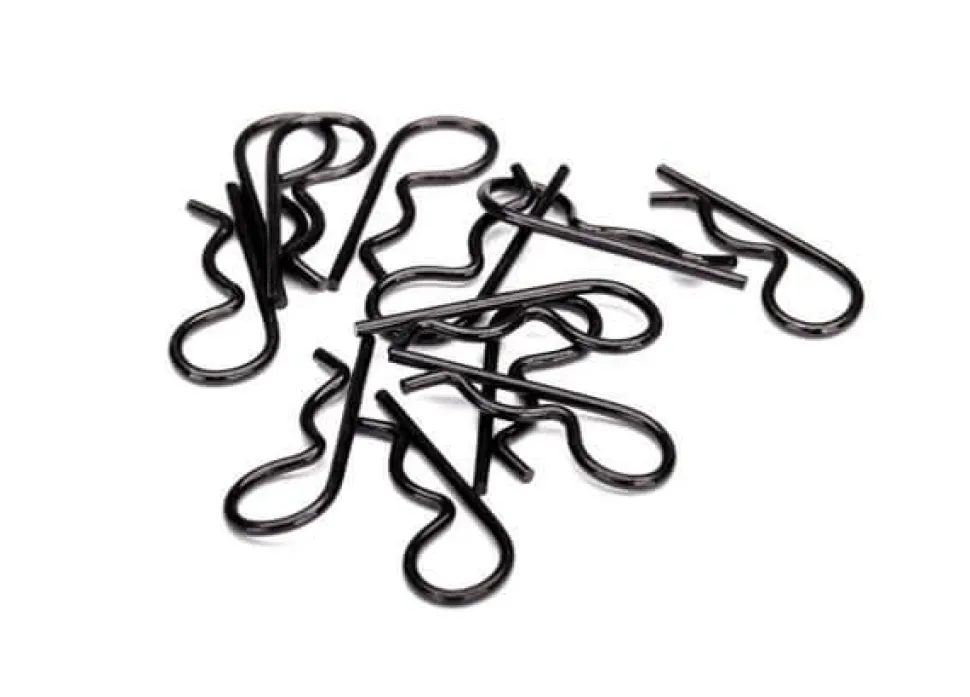 Traxxas Clips De Carrosserie Noir (12) Long. 26Mm - Traxxas