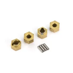 Traxxas Hexagone De Roue 7mm Laiton (par 4) TRX-4M - Traxxas