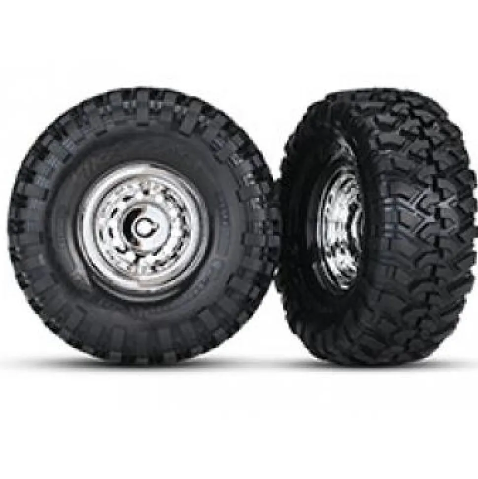 Traxxas Roues Montees Collees Chromees 1,9 (Necessite Trx8255A) - Traxxas