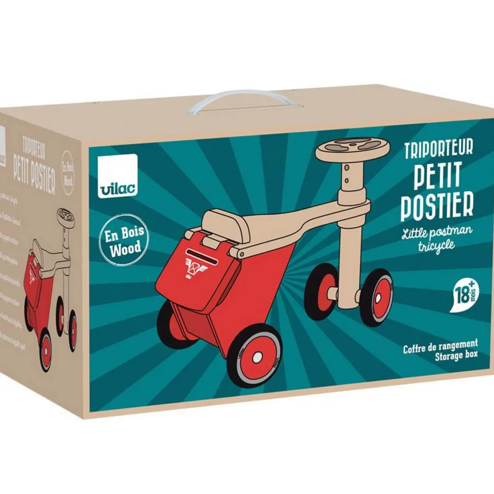 Triporteur petit postier en bois - Vilac