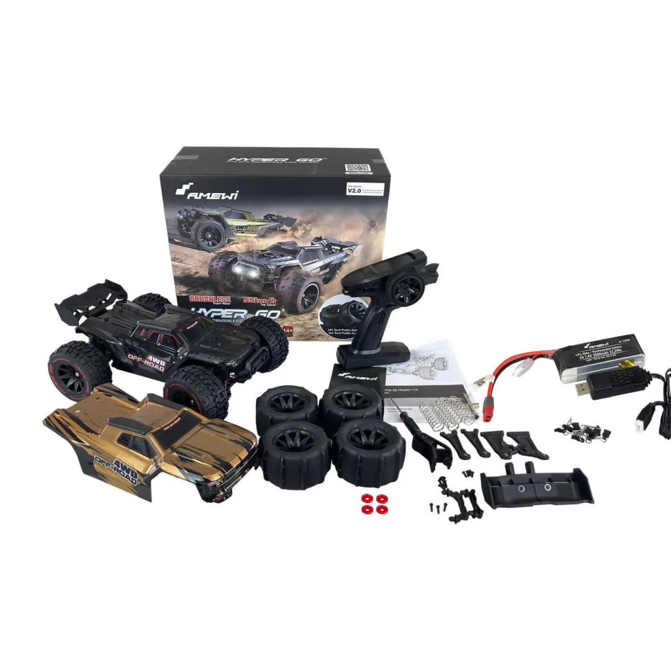 Truggy RTR Hyper GO brushless 4WD - noir - Amewi