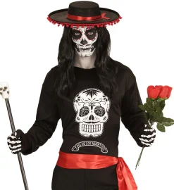 T-shirt à Manches Longues - Dia De Los Muertos - Adolescent - RueDeLaFete