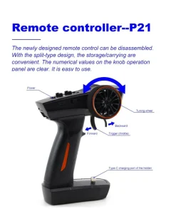 TURBO RACING MICRO MONSTER TRUCK RTR 1/76ÈME Jaune - Turbo Racing