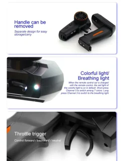 TURBO RACING MICRO MONSTER TRUCK RTR 1/76ÈME Jaune - Turbo Racing