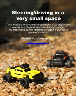 TURBO RACING MICRO MONSTER TRUCK RTR 1/76ÈME NOIR - Turbo Racing