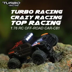 TURBO RACING MICRO MONSTER TRUCK RTR 1/76ÈME NOIR - Turbo Racing
