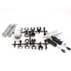 Ultra Shocks (grey) (long) (complete w/ spring pre-load spacers & springs) (2) - Traxxas