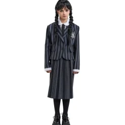 Uniforme Mercredi © noir/gris à rayures - enfant - RueDeLaFete