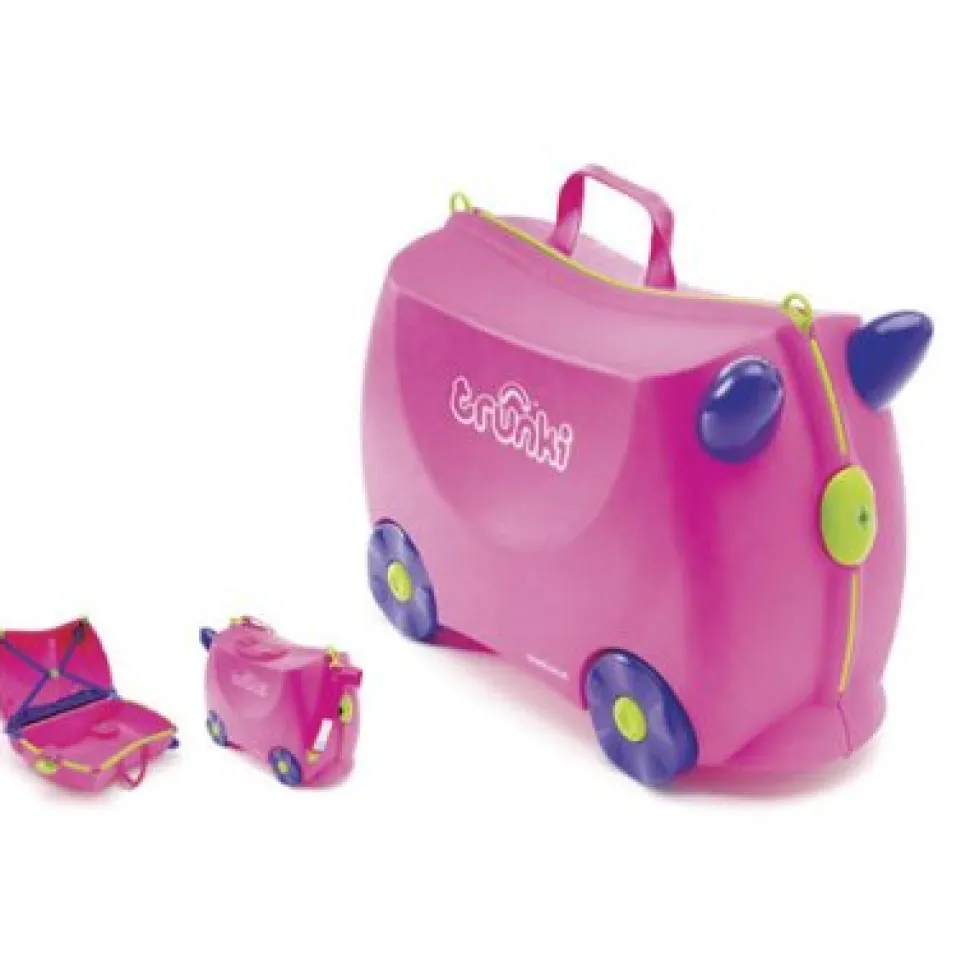 Valise à roulettes trunki : Trixie rose - Trunki