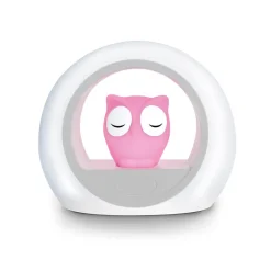 Veilleuse Lou le Hibou Anti-Pleurs - Rose - Zazu