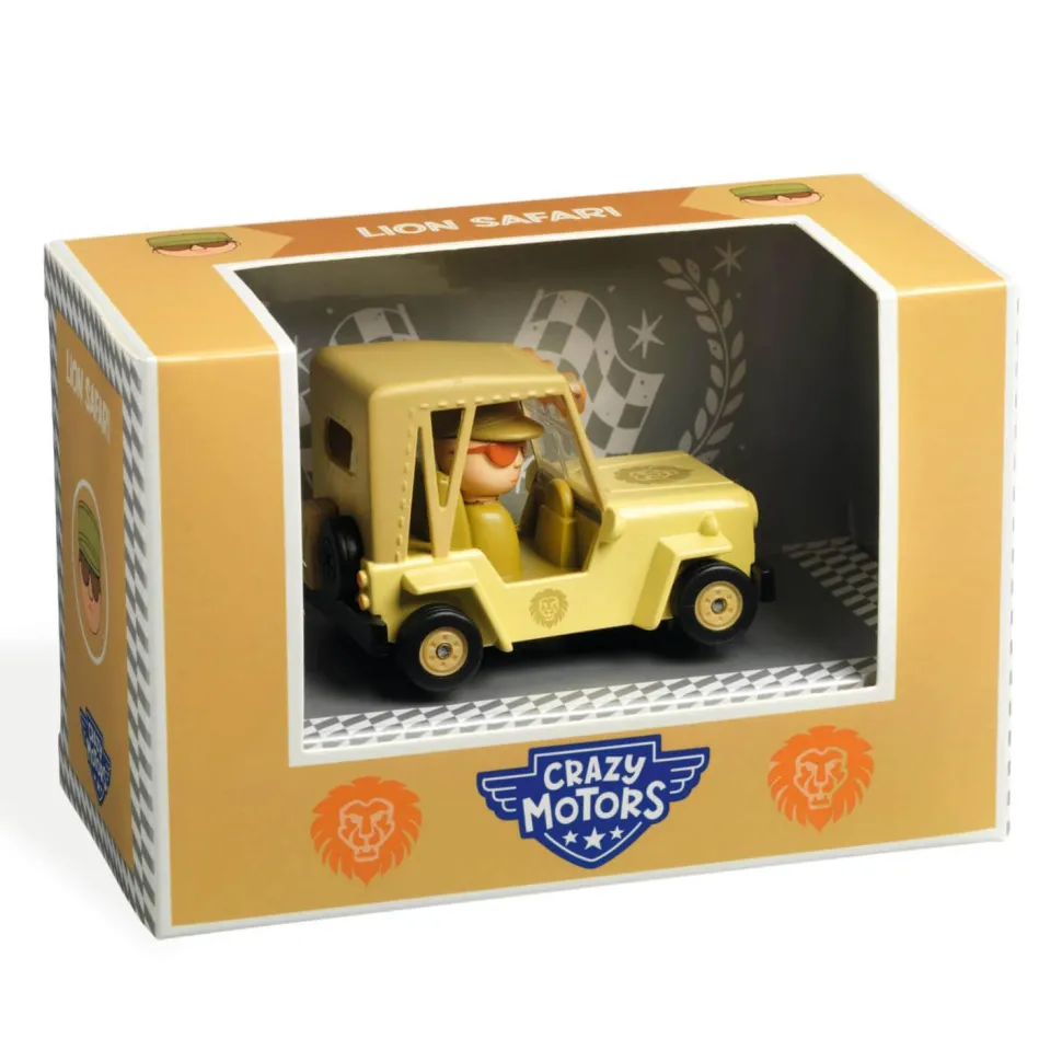 Véhicule Crazy Motors : Lion Safari - Djeco