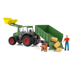 Véhicule Farm World : Tracteur et remorque - Schleich
