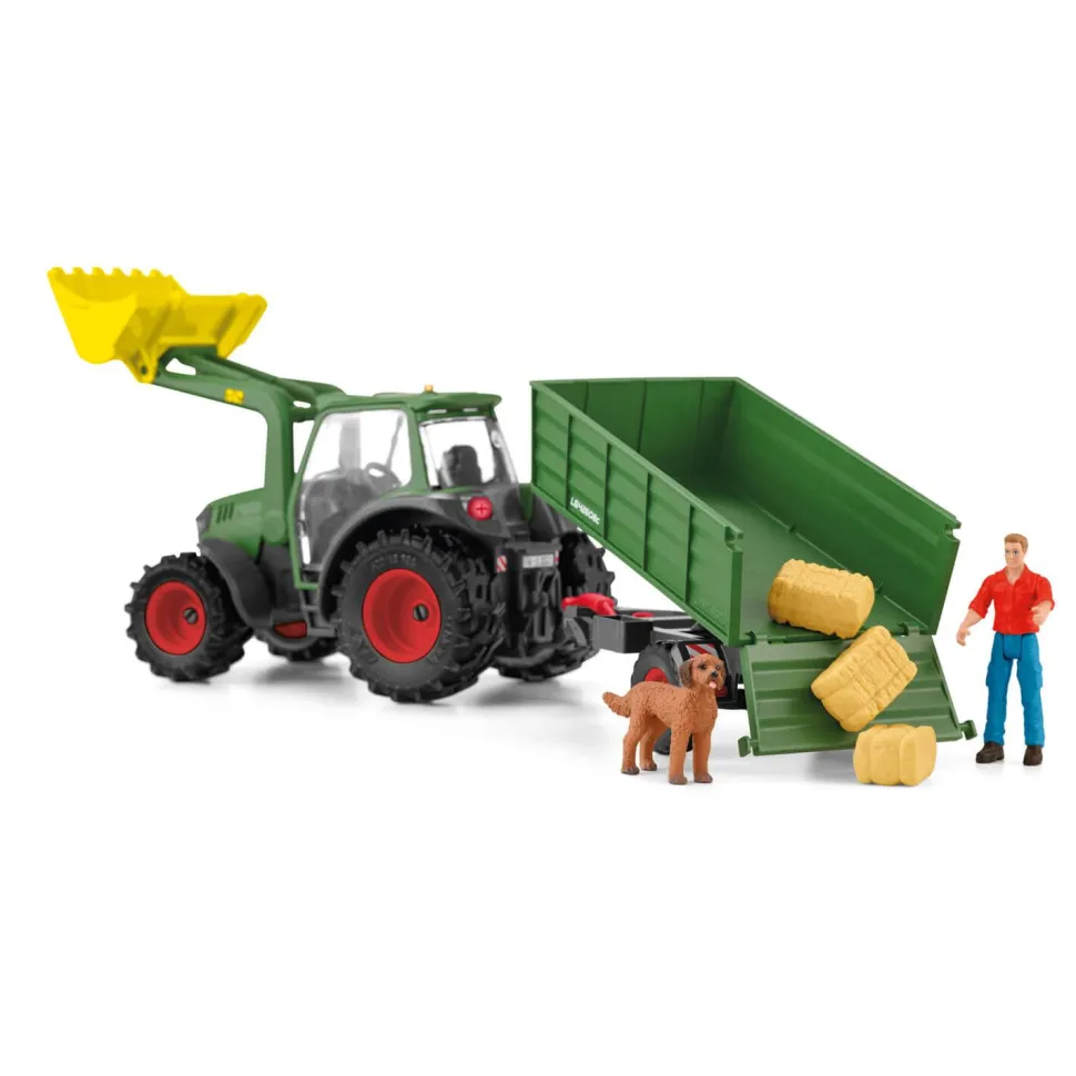 Véhicule Farm World : Tracteur et remorque - Schleich
