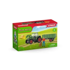 Véhicule Farm World : Tracteur et remorque - Schleich