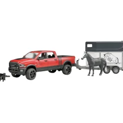 Véhicule Pick-up Power Wagon 2500 Ram avec Van et Cheval - Bruder