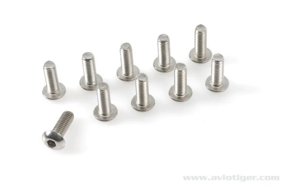 Vis Bombe 6 Pan M4X8 Inox (10) - GF-0203-009 - Gforce