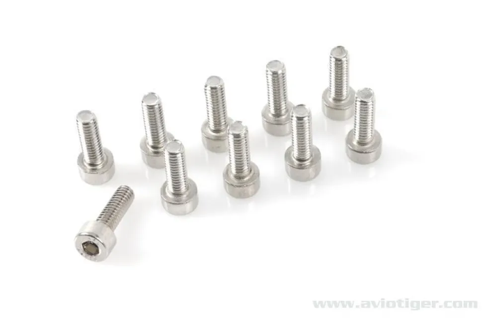 Vis Cyl 6 Pan M3X10 Inox (10) - GF-0200-007 - Gforce