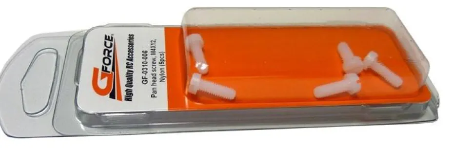 Vis Tete Cyl M4X20 Nylon (5) - GF-0310-008 - Gforce