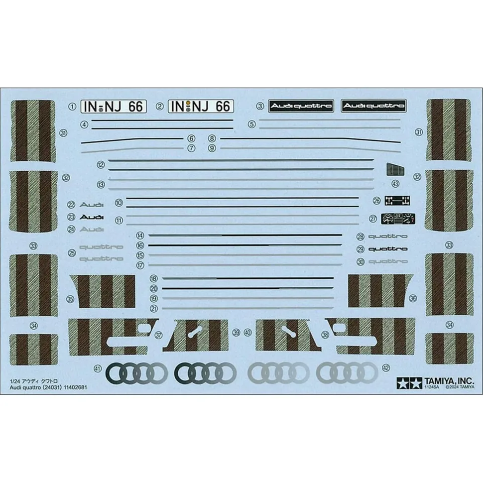 Voiture Audi Quattro - Tamiya