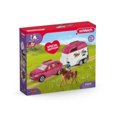 Voiture avec remorque pour chevaux - Schleich