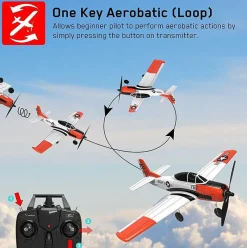 VOLANTEX T-28 Trojan 4CH 400mm Brushed avec Gyro EPP RTF - Volantex