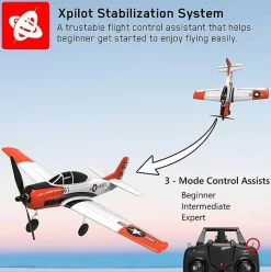 VOLANTEX T-28 Trojan 4CH 400mm Brushed avec Gyro EPP RTF - Volantex