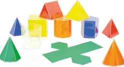 Volumes géométriques avec développement, set de 10 pces - Eduplay