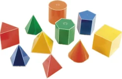 Volumes géométriques avec développement, set de 10 pces - Eduplay