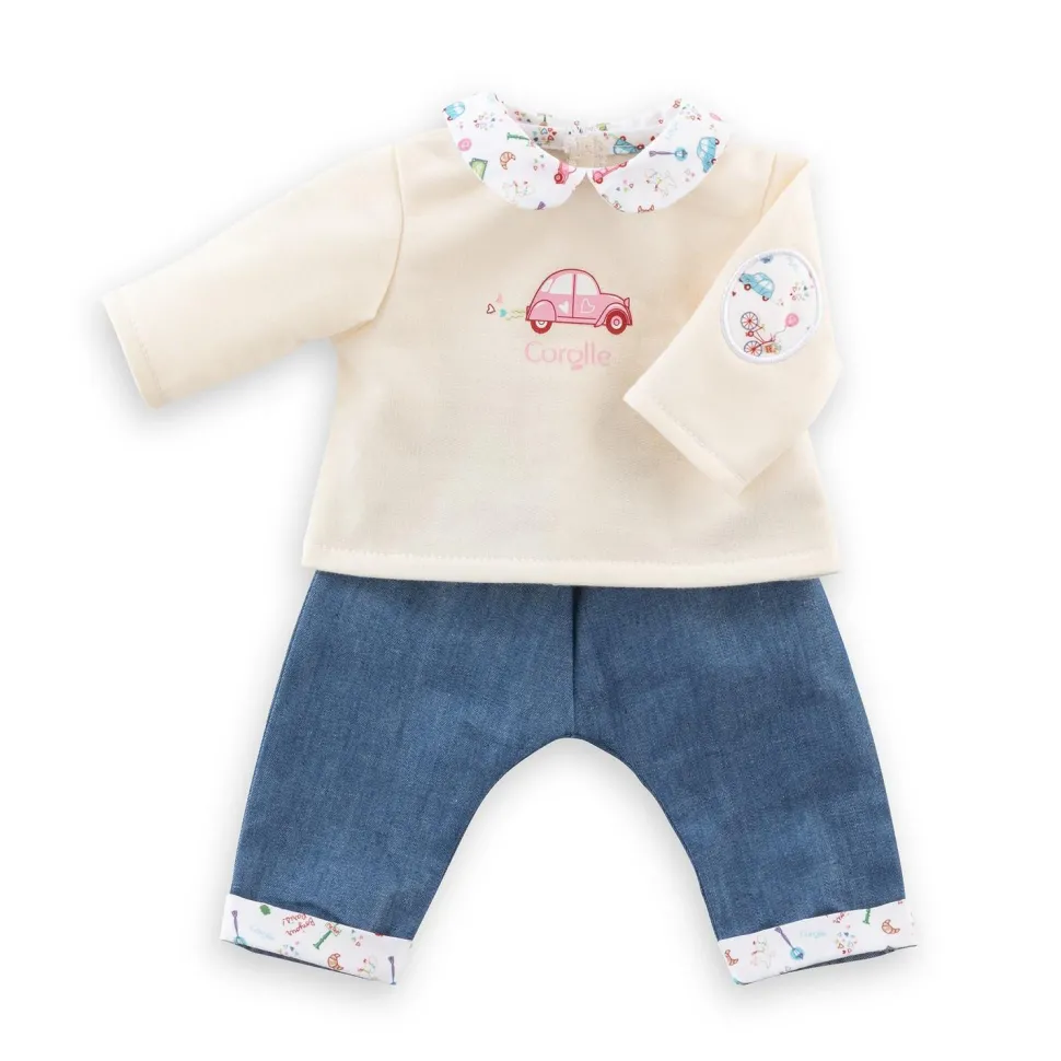 Vêtement pour Grand poupon 36 cm : T-shirt et jean - Week-end à paris - Corolle