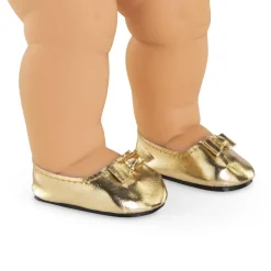 Vêtement pour Grand poupon 36 cm : Ballerines dorées - Corolle