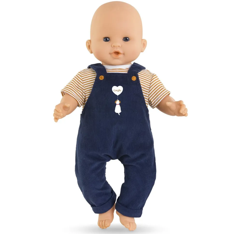 Vêtement pour Grand poupon 36 cm : T-shirt et salopette marine - Corolle