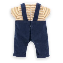 Vêtement pour Grand poupon 36 cm : T-shirt et salopette marine - Corolle