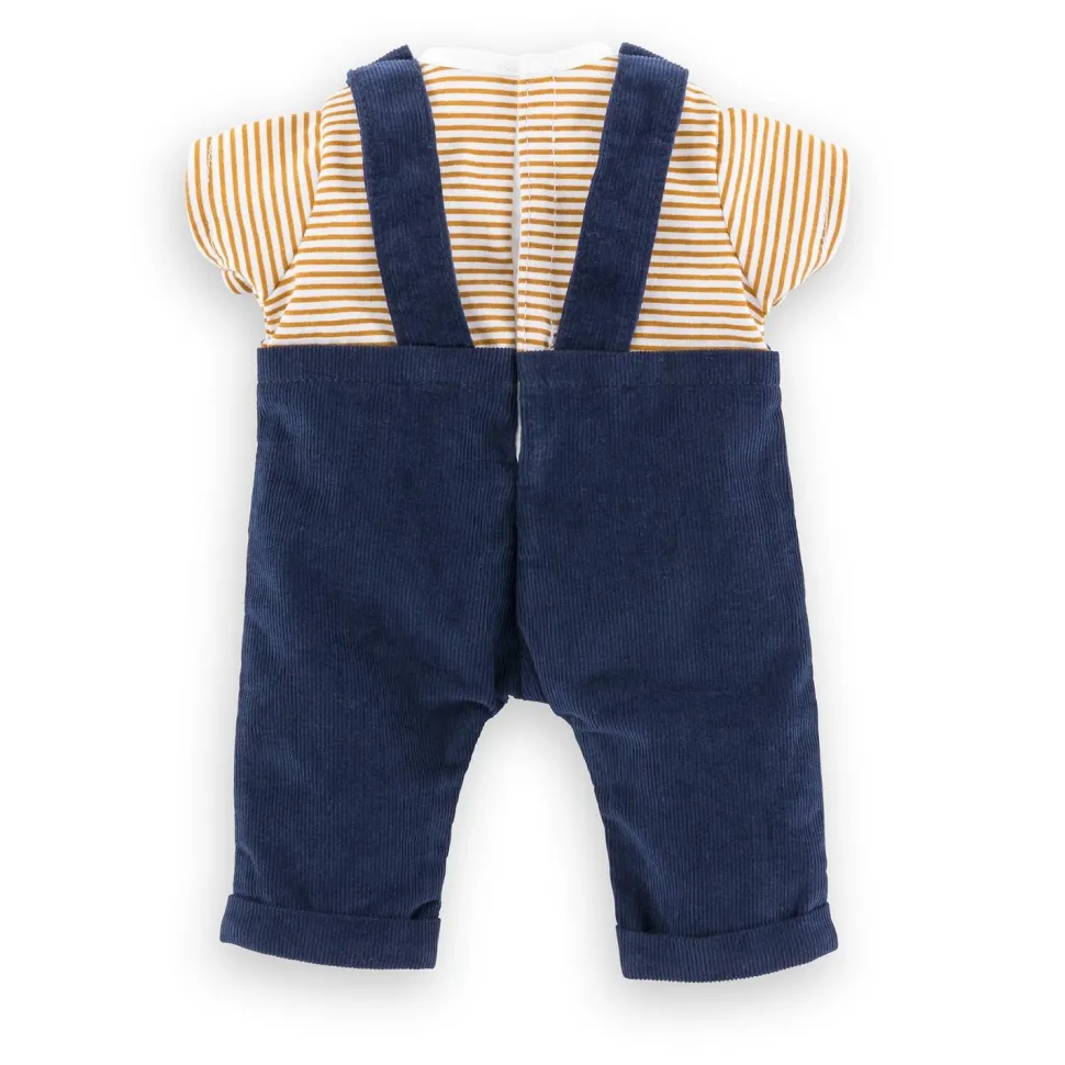 Vêtement pour Grand poupon 36 cm : T-shirt et salopette marine - Corolle