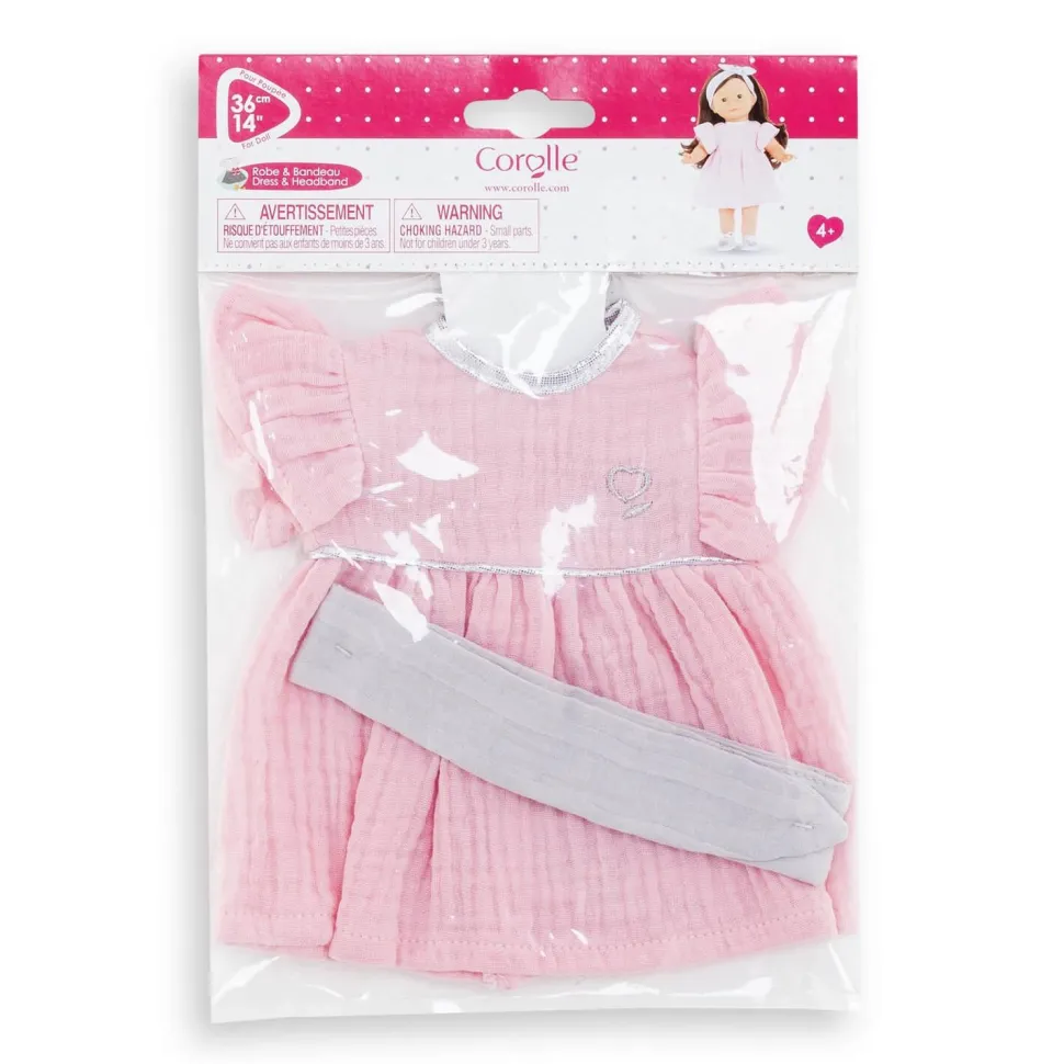 Vêtement pour poupée 36cm ma corolle: robe & bandeau - Corolle