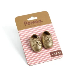 Vêtement pour poupée Poméa : Chaussures dorées - Djeco