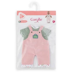 Vêtement pour poupon 30 cm : T-shirt et Salopette- Week-end à paris - Corolle