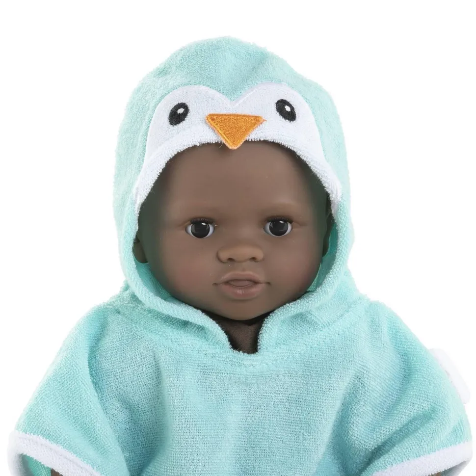 Vêtement pour poupon 30 cm : Cape de bain pingouin - Corolle